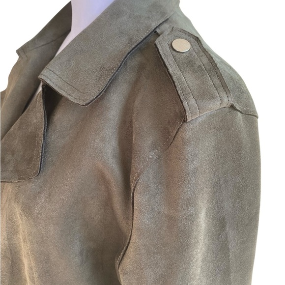 Philosophy Olive Leather Jacket - Picture 3 of 8